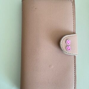 Pink Embellished Wallet
